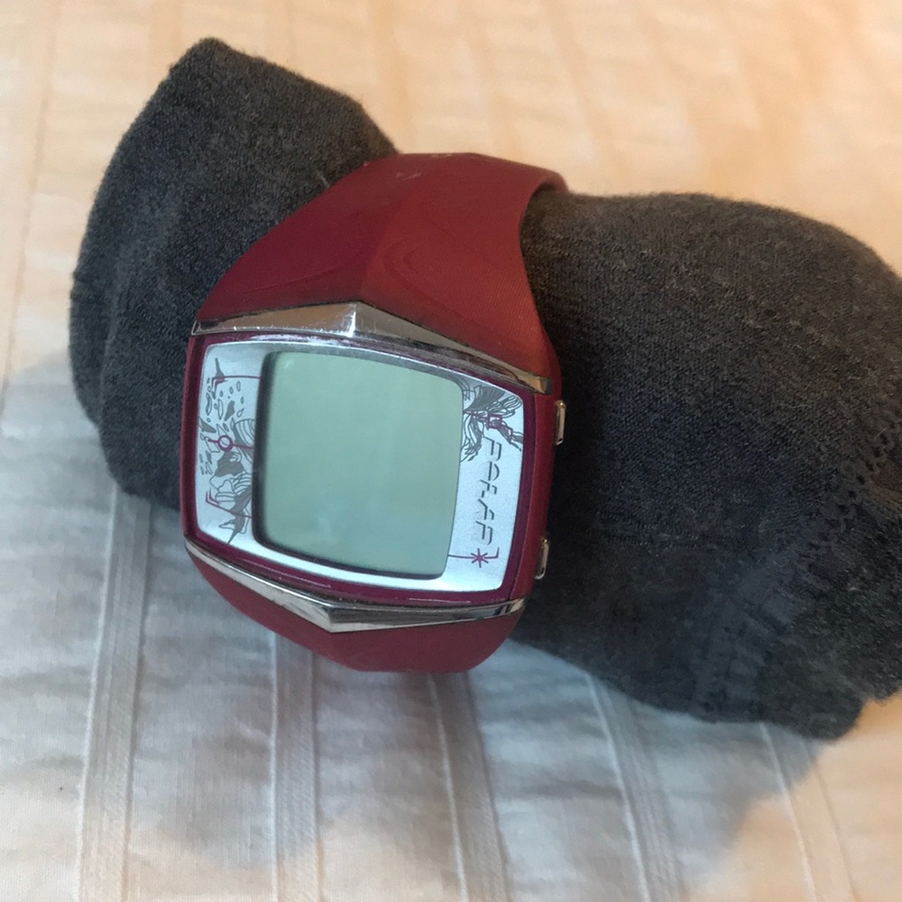 Polar heartrate watch.